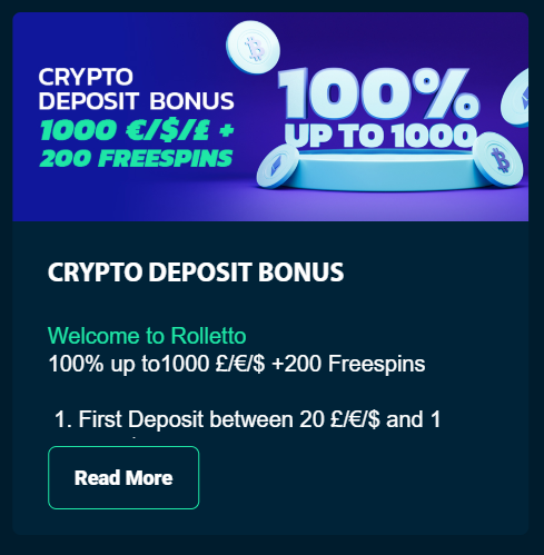 Rolletto Casino official website